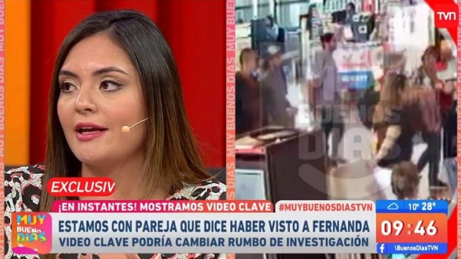 Desmienten a matinal de TVN por presunto video de Fernanda Maciel en el aeropuerto