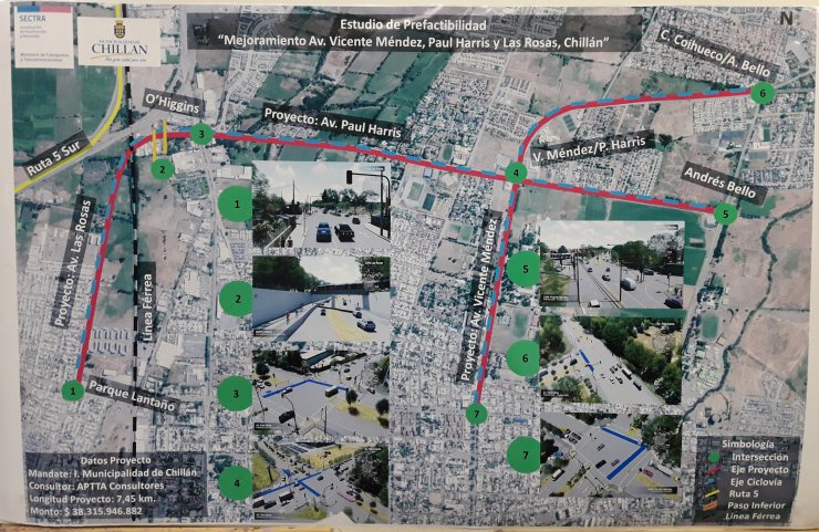 Entregan estudio de mejoramiento de calles para optimizar la conectividad en Chillán