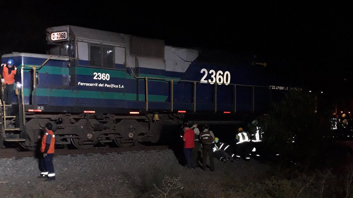 Adolescente en riesgo vital tras ser atropellado por un tren en Maipú