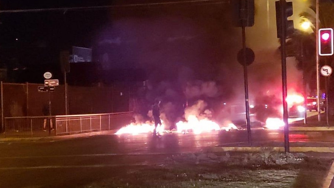 Concepción amaneció con barricadas previo a marcha mapuche