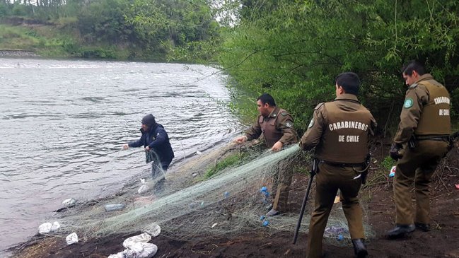 Desbaratan campamento de pescadores ilegales en La Araucanía