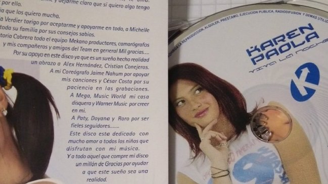 Descubren y viralizan error de hace 15 años en disco de Karen Paola
