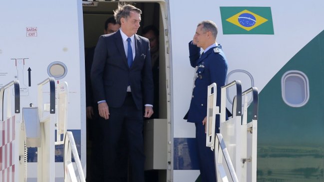 El presidente brasileño Jair Bolsonaro ya está en Chile