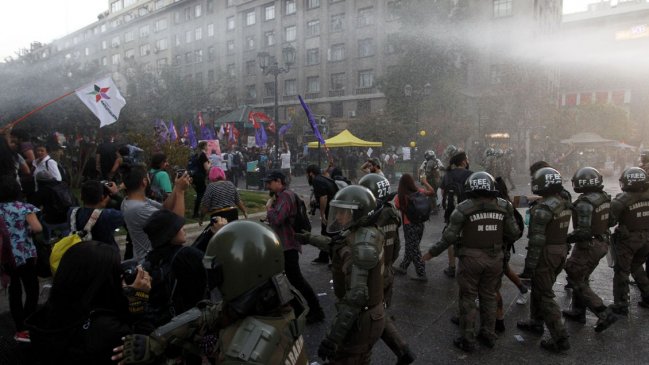 Protesta contra visita de Bolsonaro terminó con incidentes