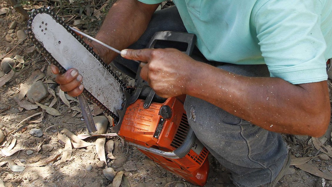 Hombre sorprendido hurtando madera atacó a Carabineros con una motosierra