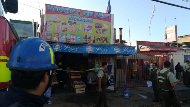 Explosión por gas dejó dos lesionados en minimarket de Antofagasta