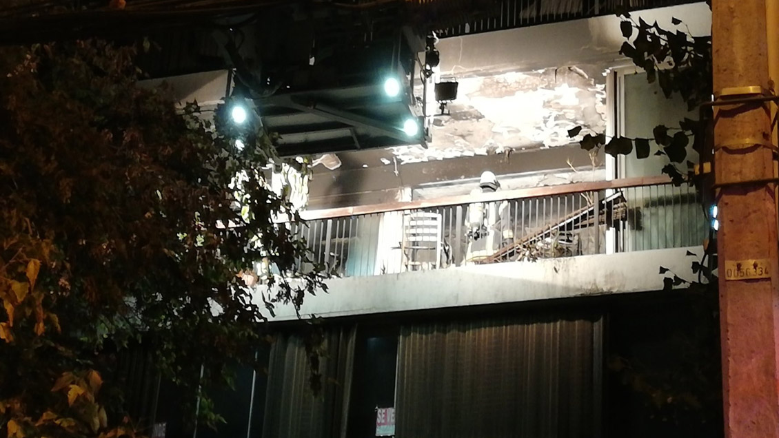 Un adulto mayor que se encontraba postrado murió en incendio en Las Condes