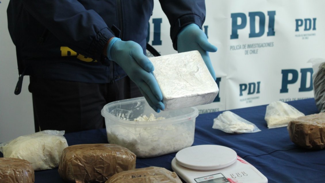 Golpe al narcotráfico: PDI decomisó droga avaluada en 250 millones de pesos