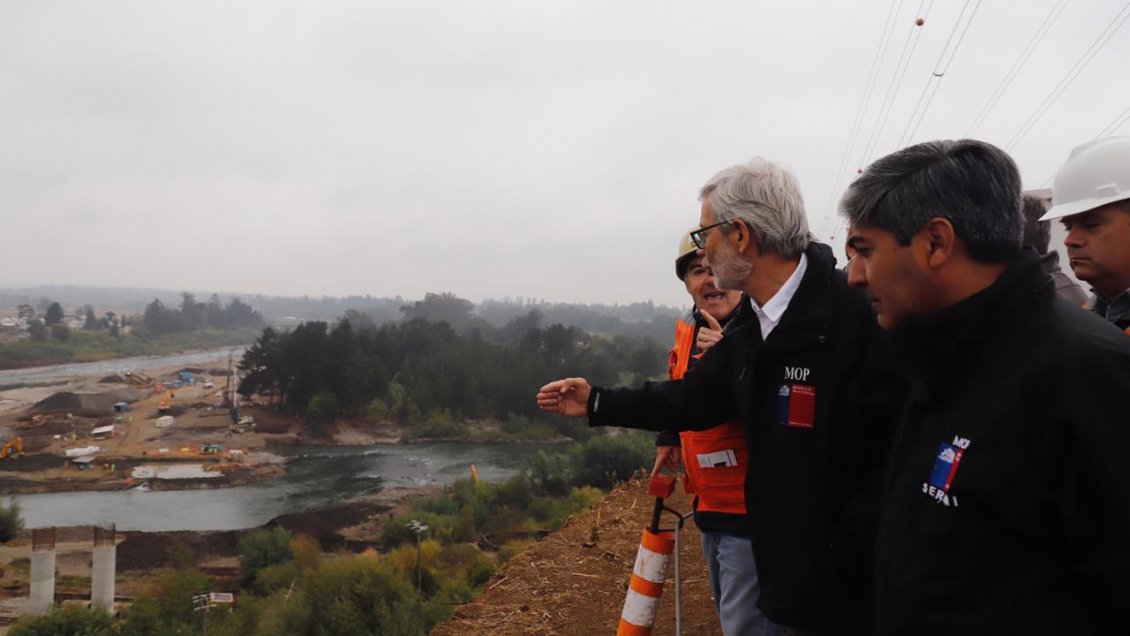 La Araucanía: Obras de construcción de nuevo puente Cautín presentan 10% de avance