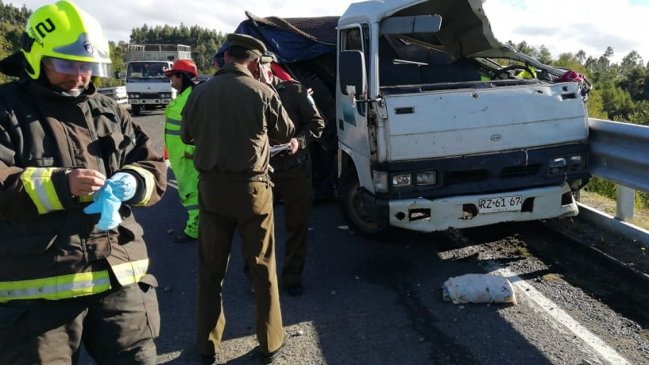 Los Lagos: Un muerto y un lesionado tras corte de frenos de un camión