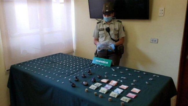 Ñuble: Detienen a “El Lagarto” con 3.000 dosis de pasta base y marihuana en barrio de San Carlos