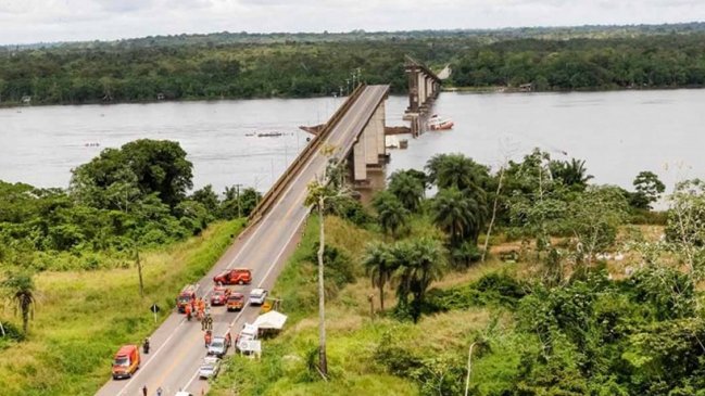 Puente colapsó al norte de Brasil y se desconoce número de víctimas