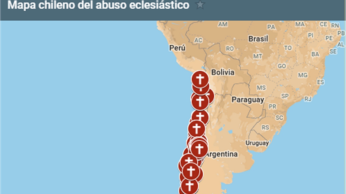 Presentan mapa del abuso sexual eclesiástico en Chile