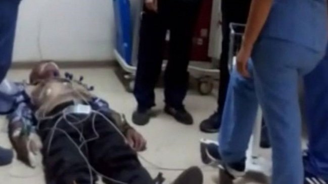 Paciente fue atendido en el suelo del Hospital de Viña del Mar