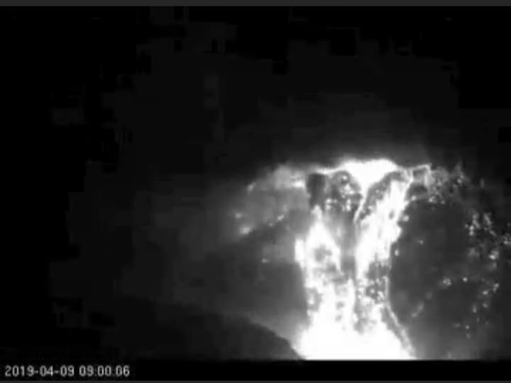 Estaciones de monitoreo del Volcán Chillán registran nueva explosión eruptiva