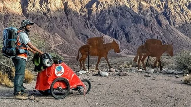 Monje brasileño que viaja a lo 