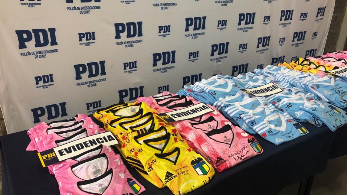 Incautan más de 200 camisetas falsificadas de O'Higgins de Rancagua