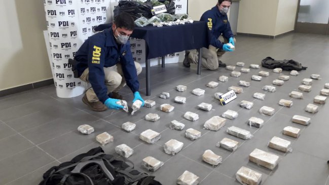 PDI incautó 22 kilos de marihuana en zona fronteriza de La Araucanía
