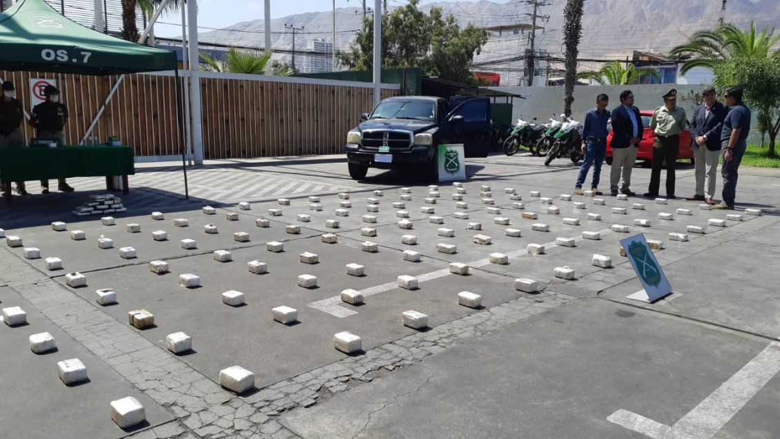 Carabineros detuvo a hombre que transportaba más de 700 mil dosis de droga en Tarapacá