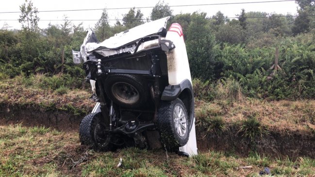 Accidentes de tránsito durante lluviosa tarde en Puerto Montt dejan tres lesionados