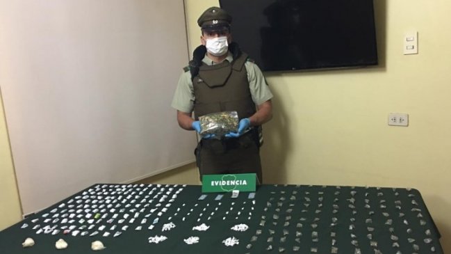 Carabineros incautó más de 2.500 dosis de droga en el 