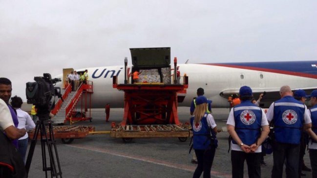 Llegó a Venezuela el primer avión con ayuda humanitaria