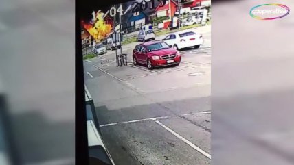  El momento exacto de la caída de la avioneta en Puerto Montt  