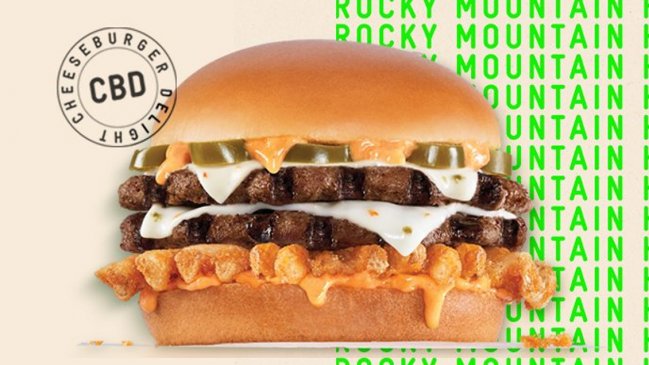Hamburguesa y marihuana juntas: El menú de conocida cadena para el 4/20