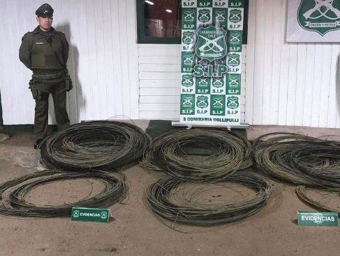 Frontel denunció el robo de 150 mil metros de cable del tendido eléctrico en Temuco