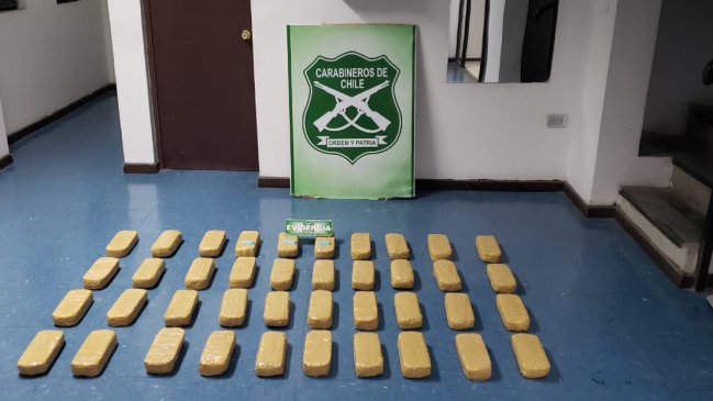 Control vehicular permitió decomiso de más 41 kilos de pasta base en Tarapacá