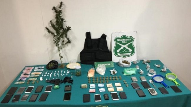 Allanamiento en Rancagua deja a tres detenidos acusados de comercializar droga