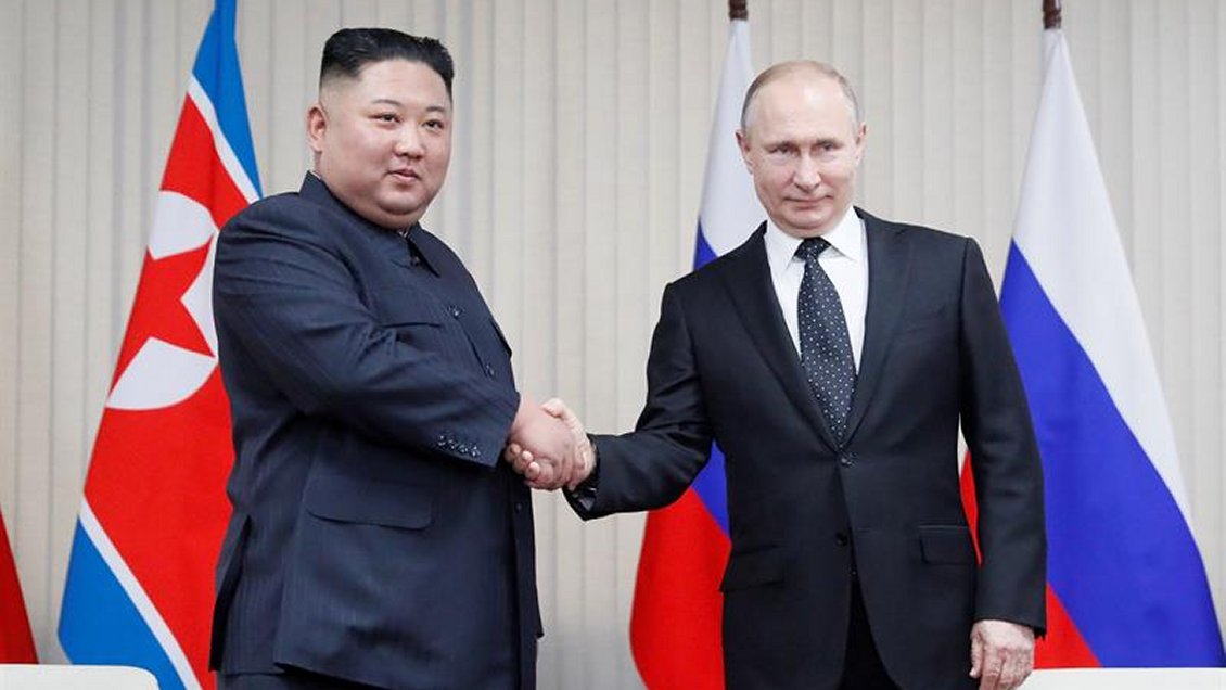 Kim Jong-un y Vladimir Putin se encuentran por primera vez en Vladivostok