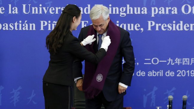 Presidente Piñera recibió el grado Doctor Honoris Causa en China