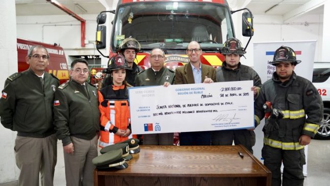 Bomberos de Ñuble reciben más de 2.800 millones de pesos para adquirir carros forestales