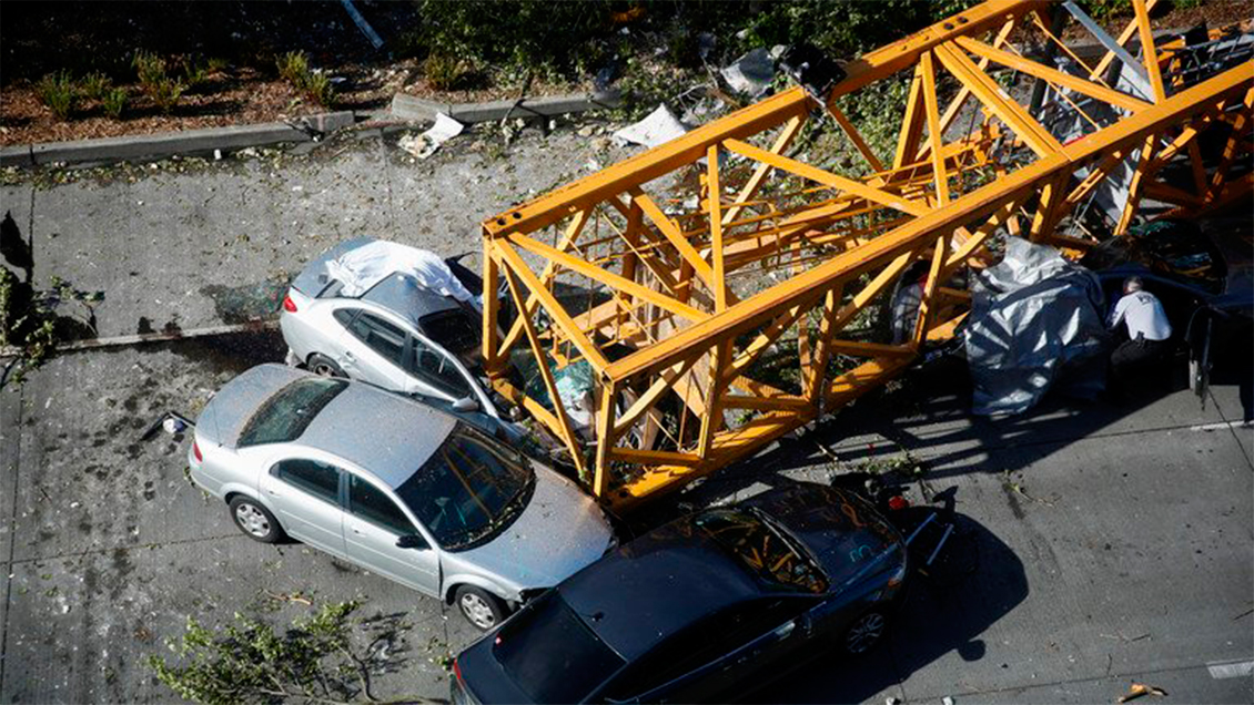 Grúa se derrumbó en nuevo edificio de Google: Hay cuatro muertos