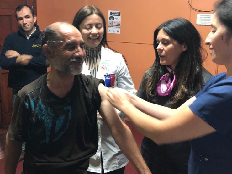 Chillán: 70 personas en situación de calle fueron vacunadas contra la influenza