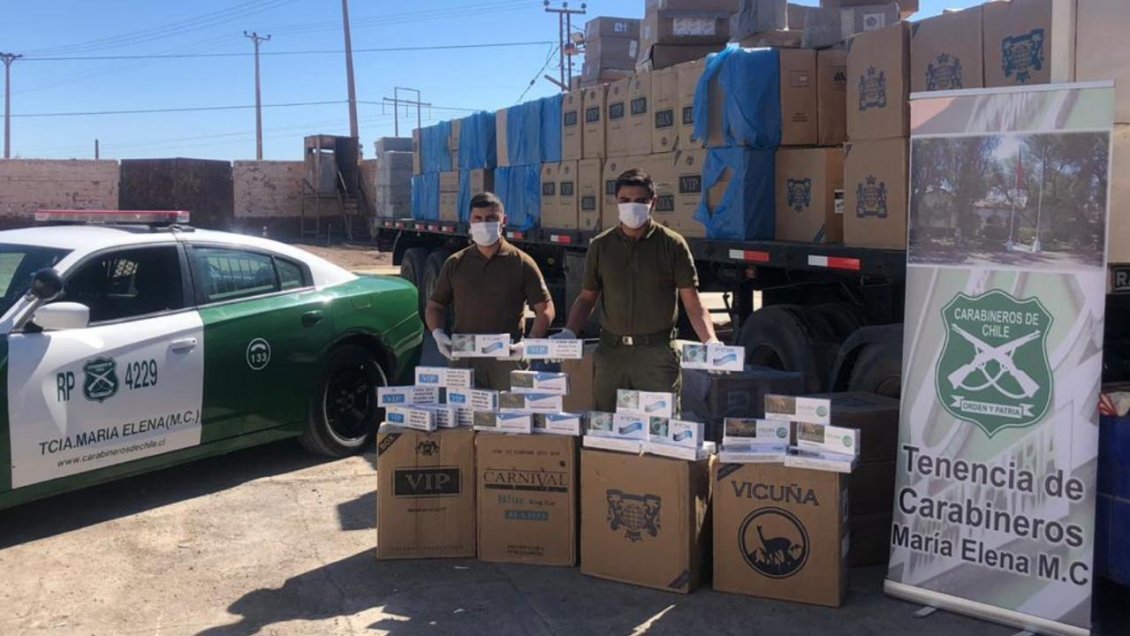 Incautan 700 millones de pesos en cigarrillos de contrabando en la Ruta 5