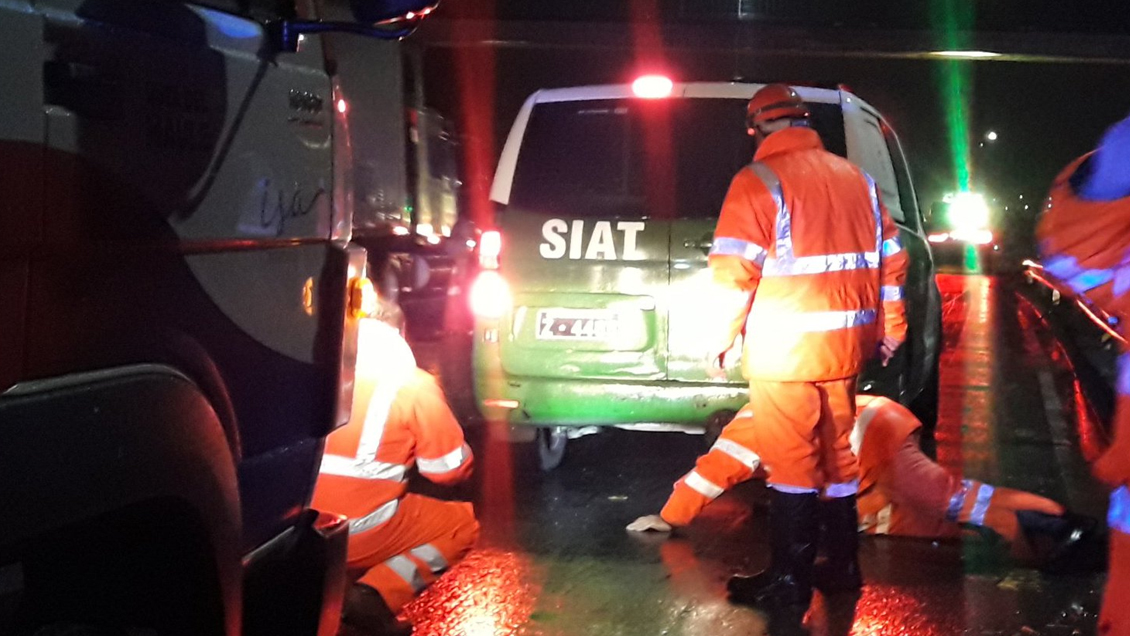 Un motociclista muerto y dos carabineros heridos en dos accidentes en Chillán