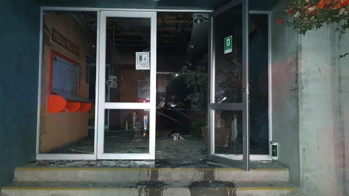 Tremenda explosión ahuyentó a ladrones de cajero automático