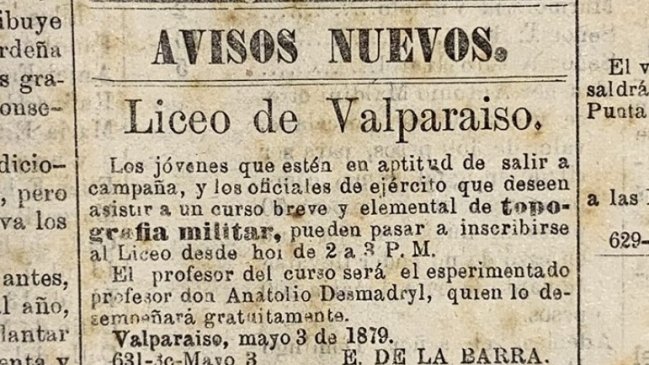 Historiador de Valparaíso revive la Guerra del Pacífico a través de Twitter