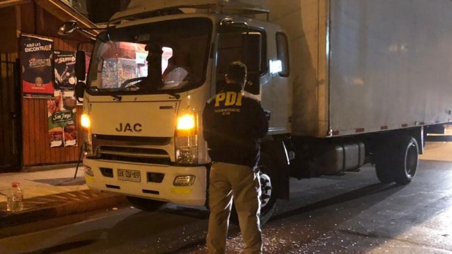 Asaltantes en moto robaron camión repartidor de mercadería en La Serena