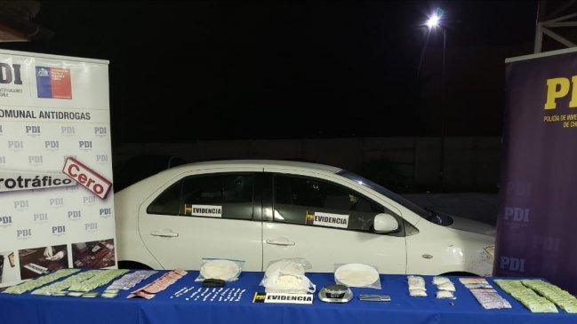 PDI decomisó 25 mil dosis de cocaína base en Illapel