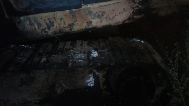Ataque incendiario dejó maquinaria quemada en Collipulli
