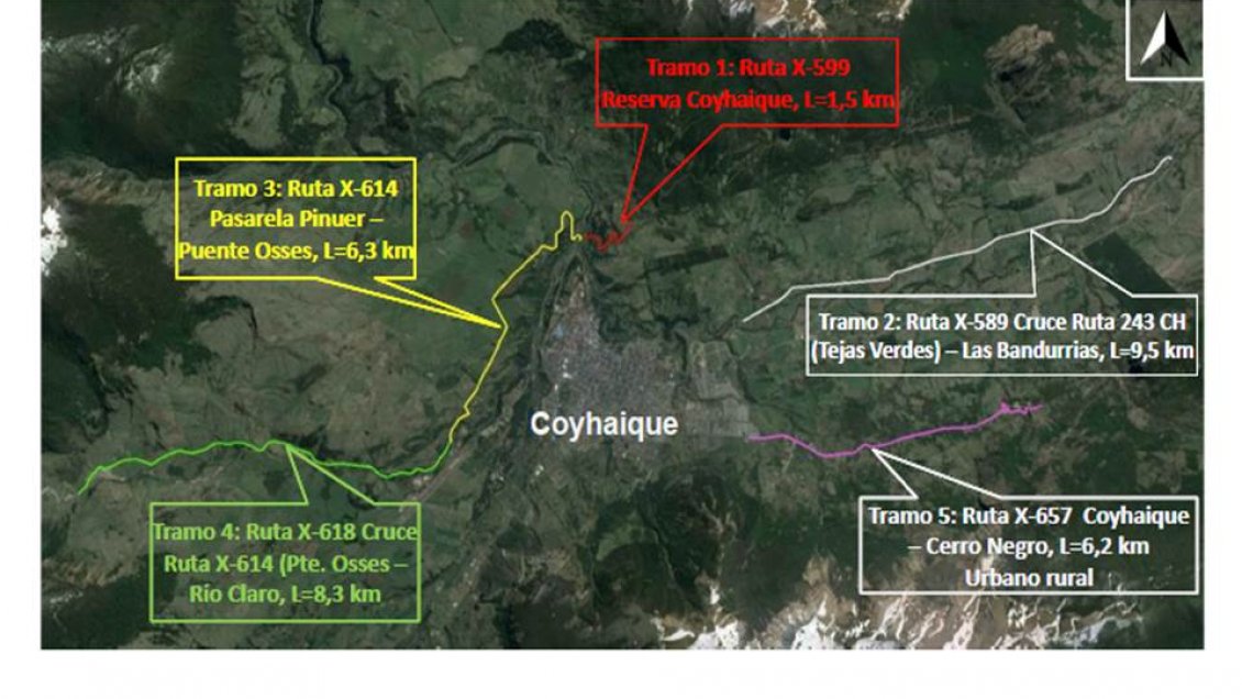 Terminan etapa de diseño de caminos de Coyhaique y Puerto Aysén