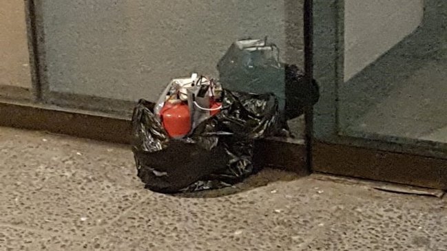 Objetos sospechosos movilizaron al GOPE en Providencia