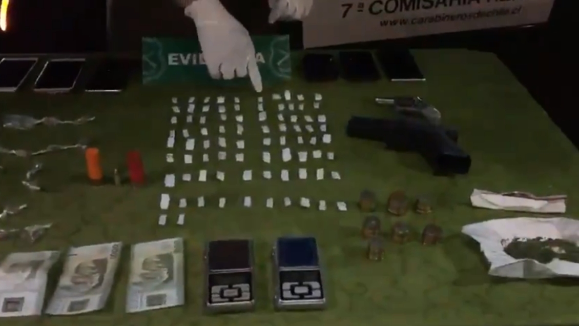 Procedimiento policial en Renca dejó tres detenidos