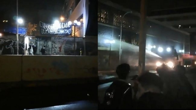 Incidentes se registraron en las afueras del Instituto Nacional