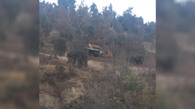 Falleció conductor de camión que desbarrancó en el Cerro San Cristóbal