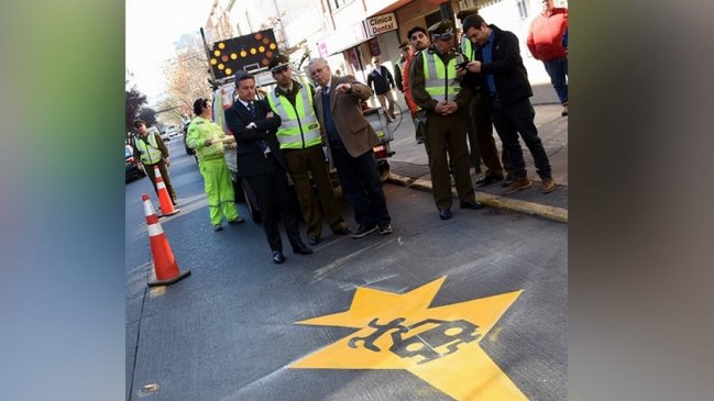 Radical señalética en Concepción: Un peatón atropellado volando por los aires