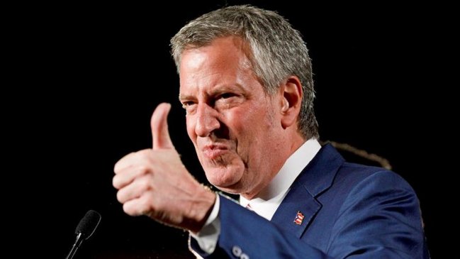 Bill de Blasio presentó su candidatura a la Presidencia de EE.UU.